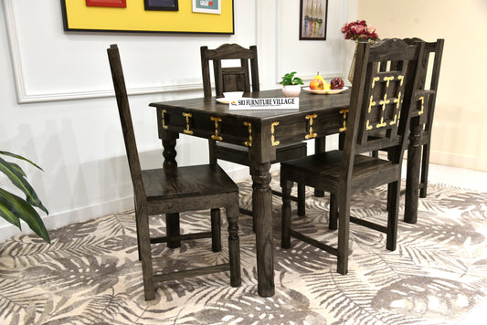 Stone 4 Seater Dining Table Set