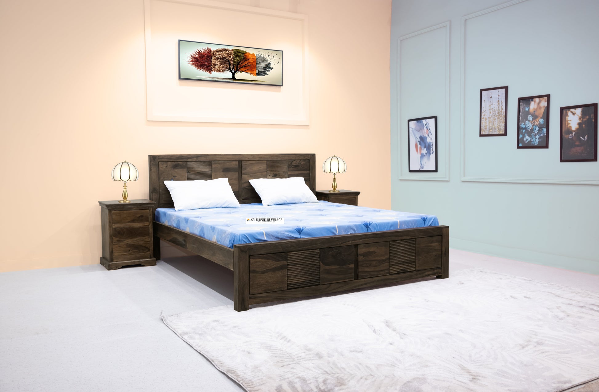 Timeless Elegance: Sheesham Wood Queen Size Bed