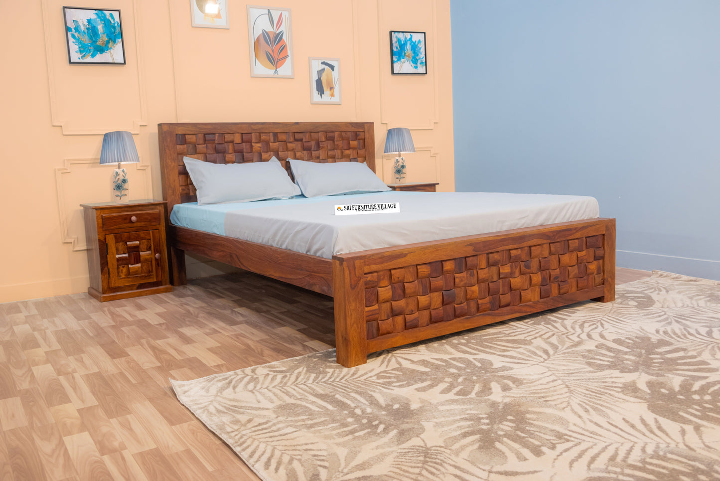 Timeless Elegance: Sheesham Wood Queen Size Bed