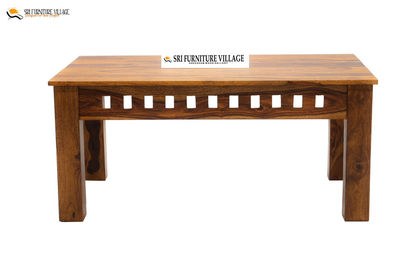 Crystal Center Table (Natural Finish) - 7063