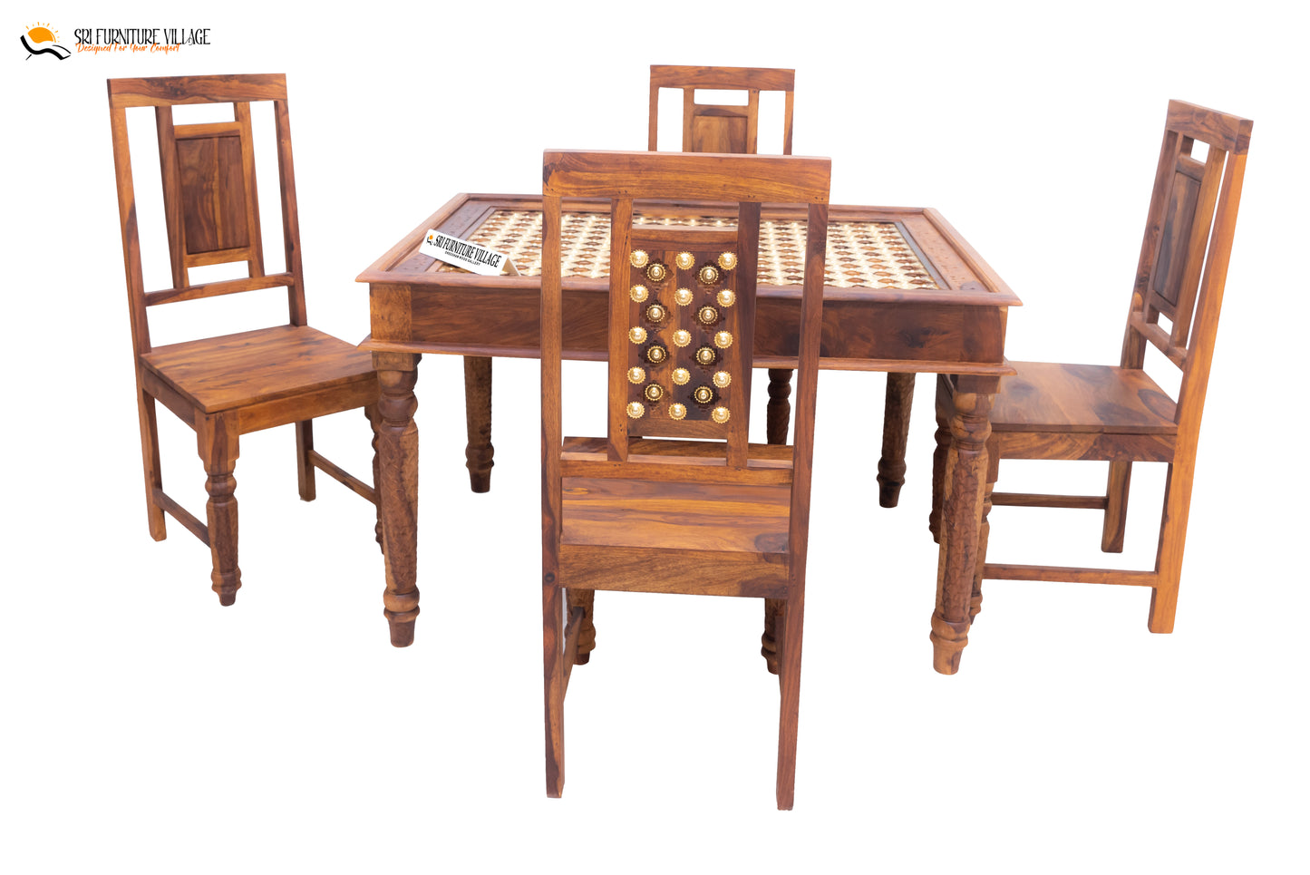 Natural / 4 Seater Dining Set