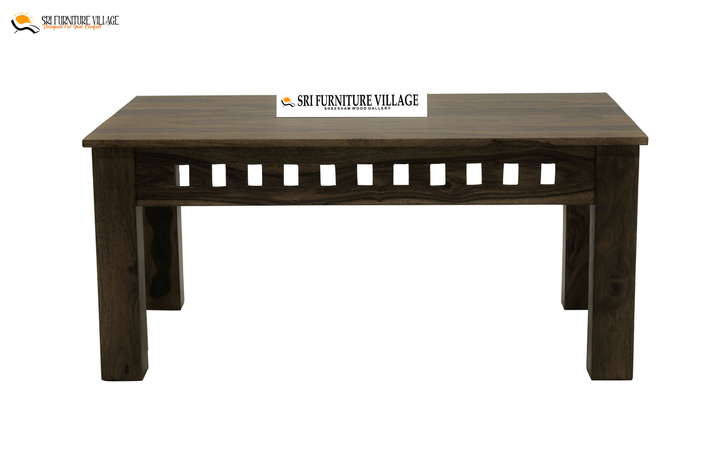 Crystal Center Table (Natural Finish) - 7063