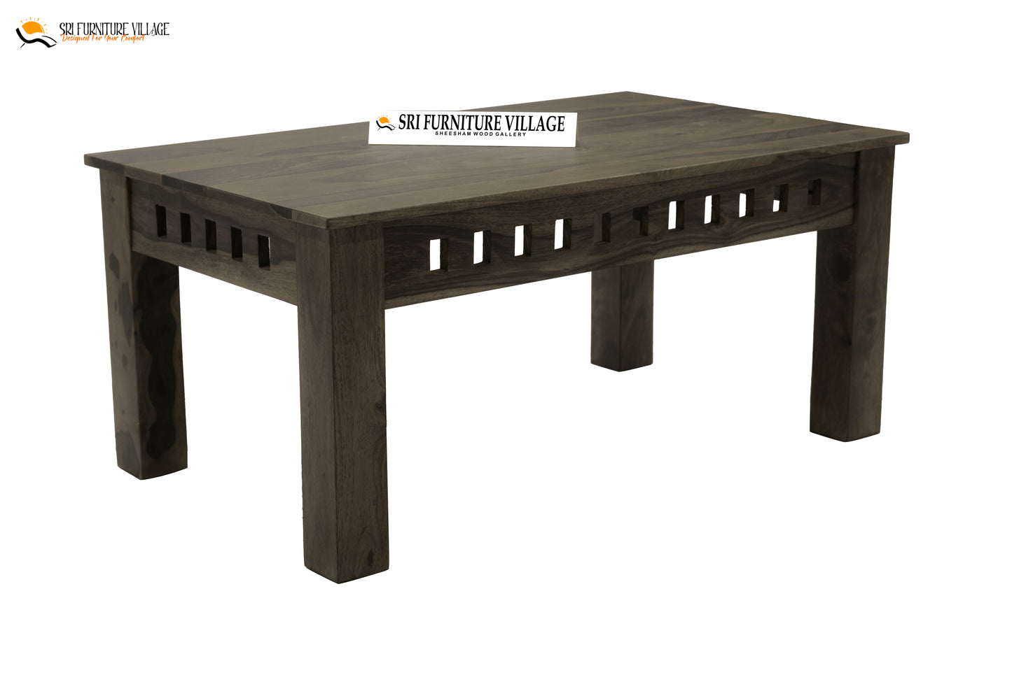 Crystal Center Table (Natural Finish) - 7063