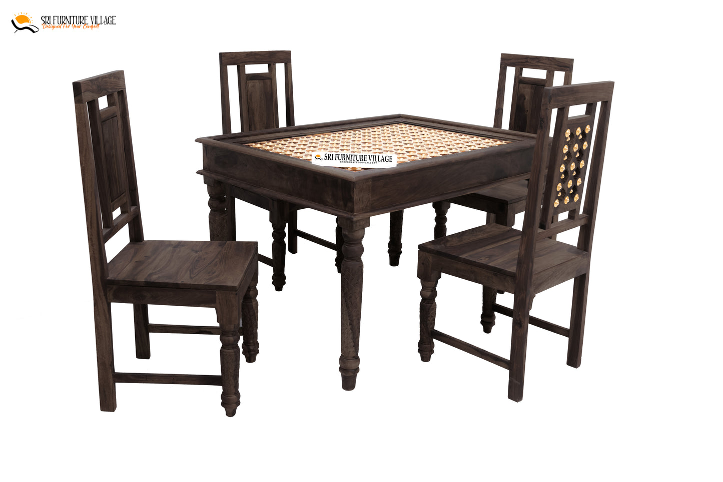 Stone / 4 Seater Dining Set