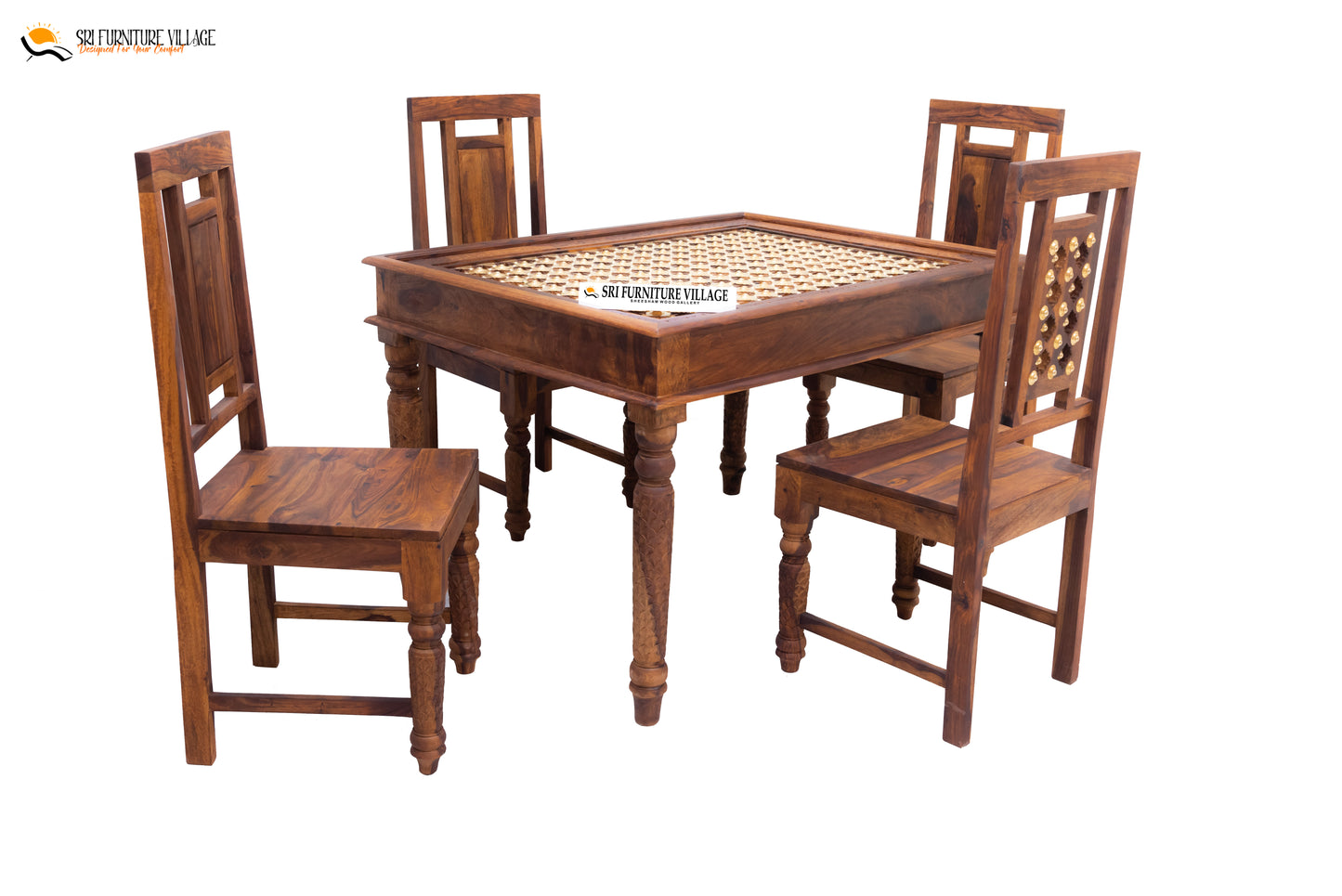 Natural / 4 Seater Dining Set