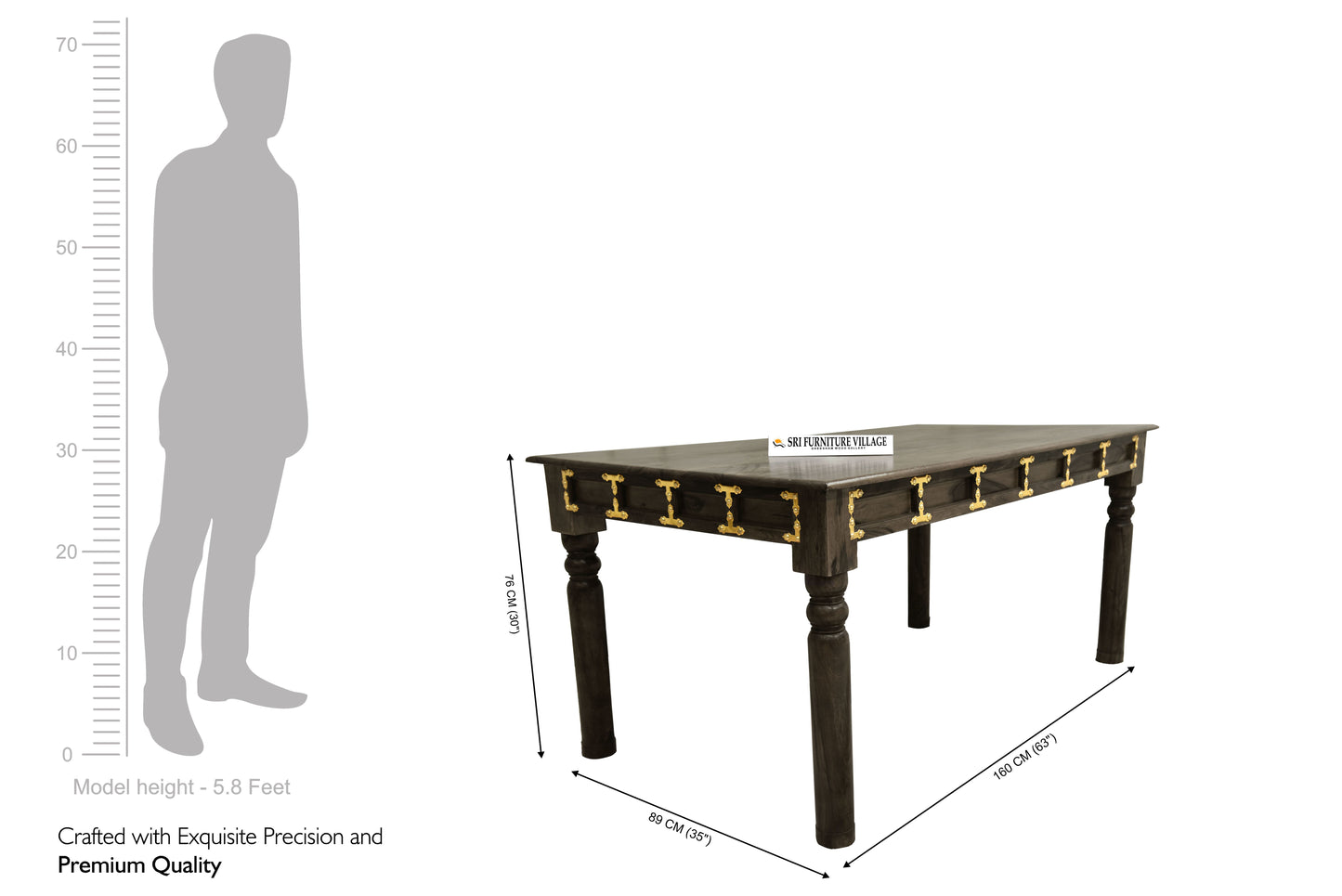 Stone 6 Seater Dining Table Set