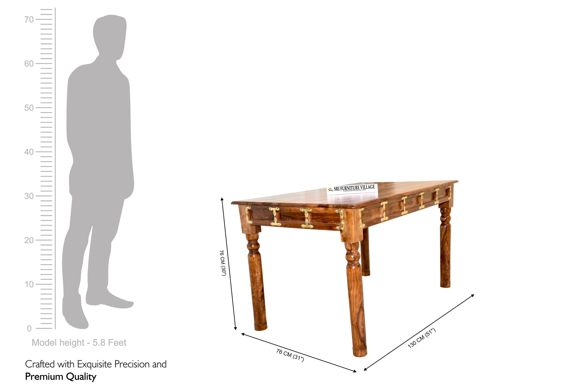 Natural 4 Seater Dining Table Set