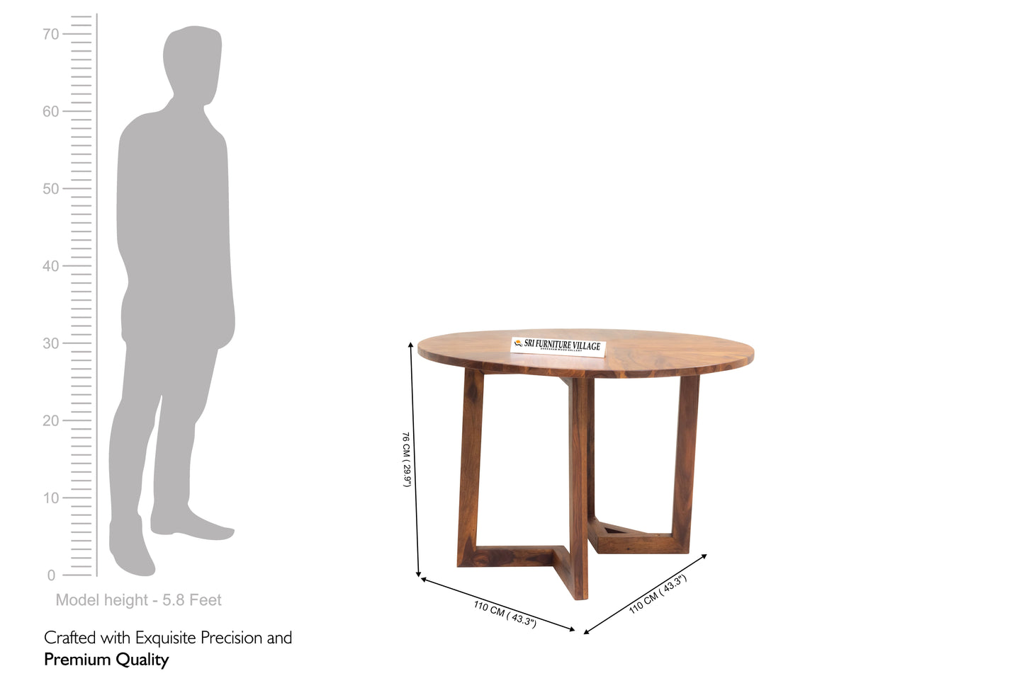 Natural / 4 Seater Dining Table