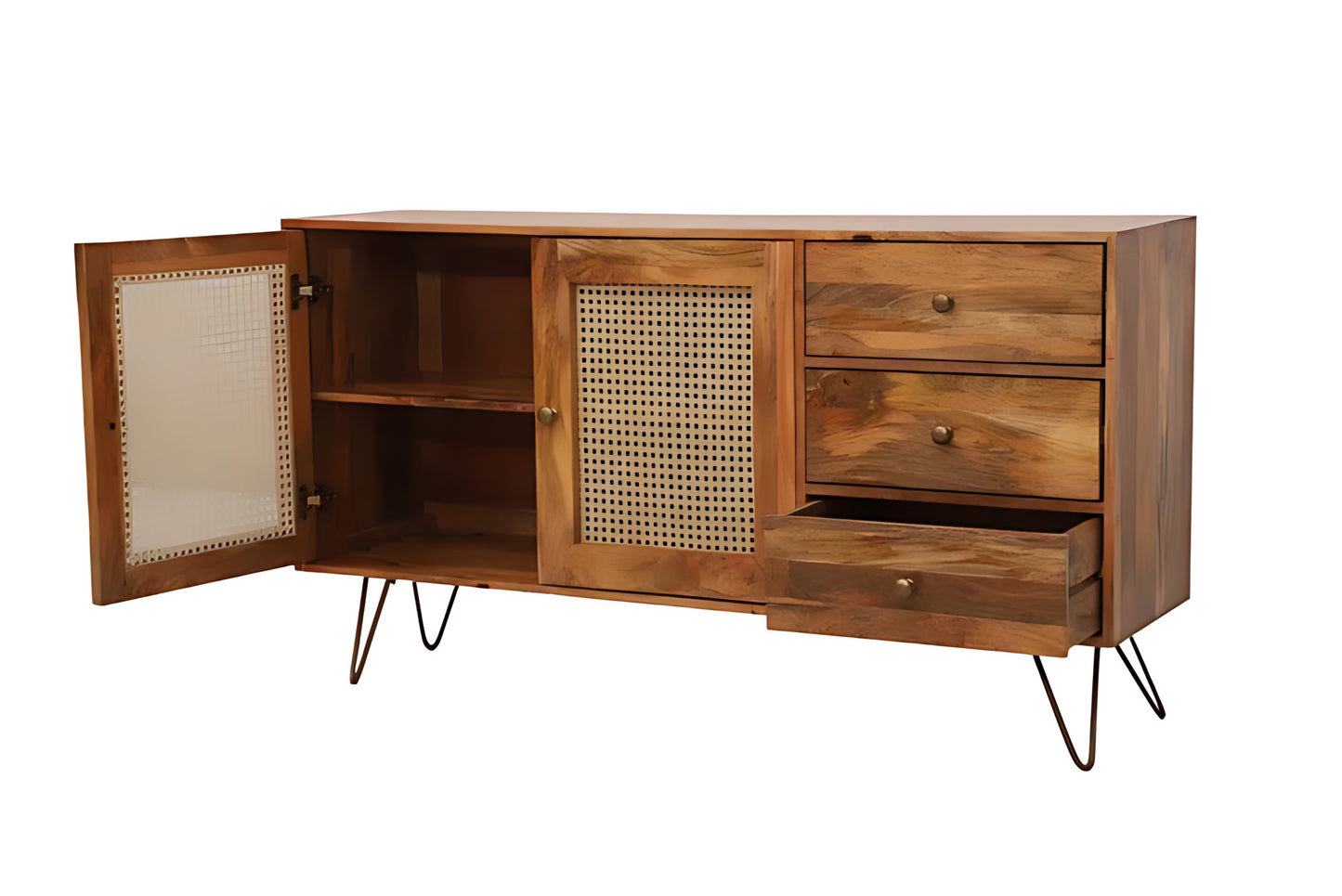 Credenza Mango Wood Sideboard Cabinet - MN1001