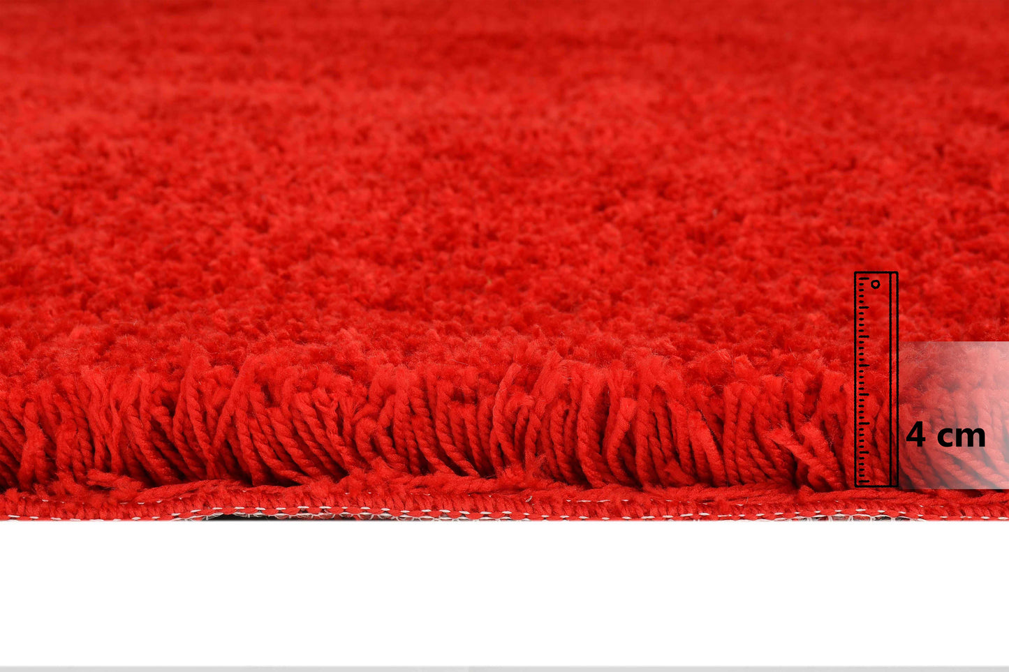 Presto Red Solid Soft Feel Anti-Skid Carpet - ICAS01