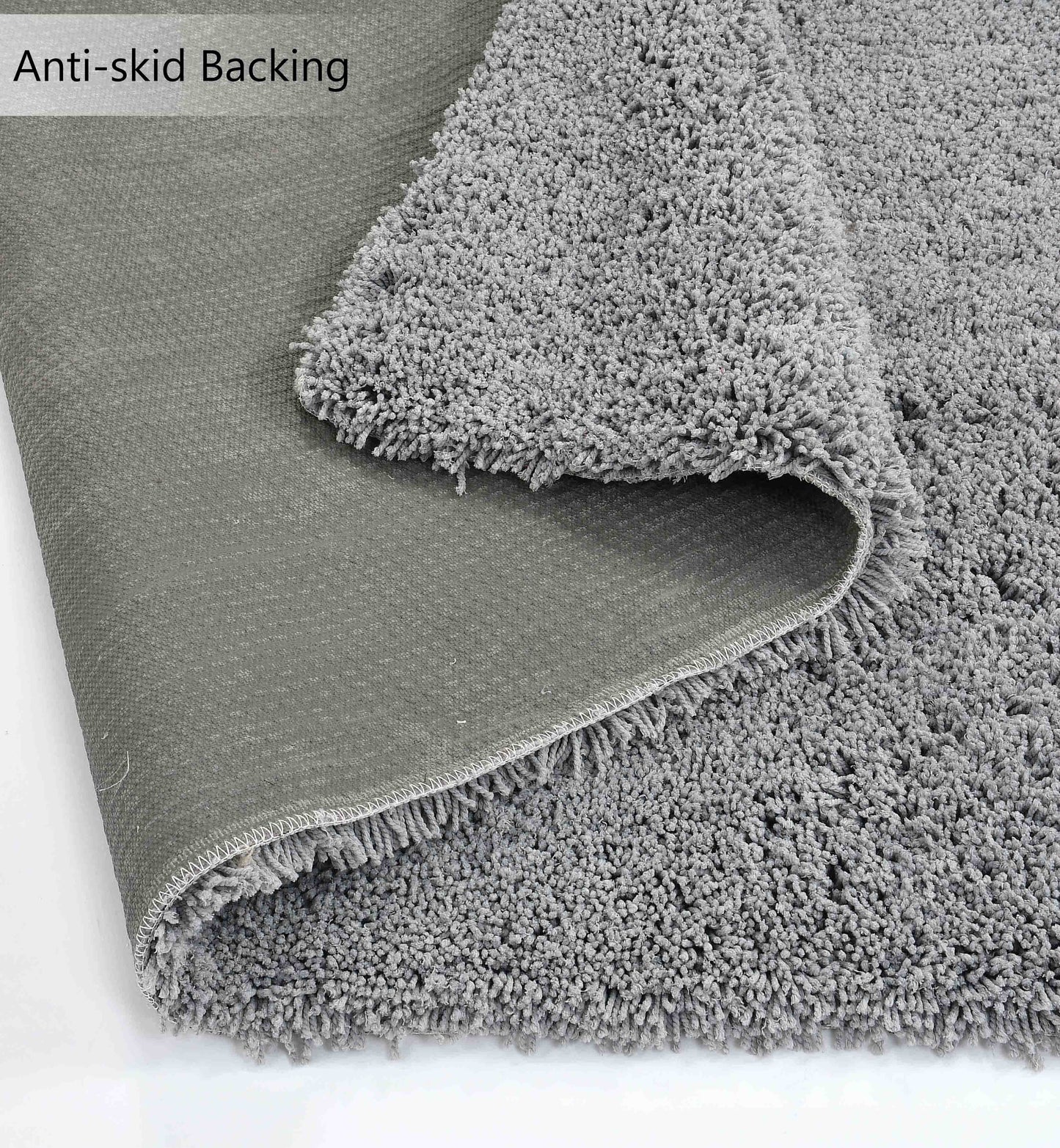 Presto Silver Solid Soft Feel Anti-Skid Carpet - ICAS07