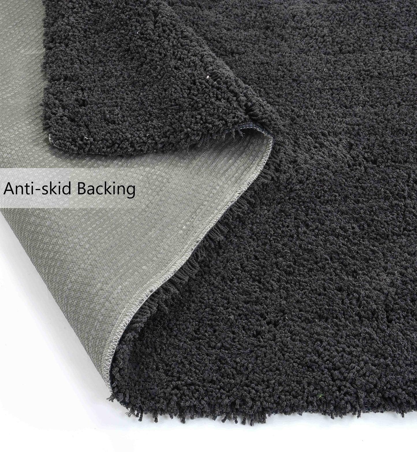 Presto Grey Solid Soft Feel Anti-Skid Carpet - ICAS10