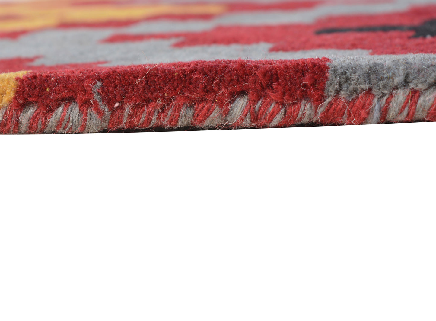 Red Hand Tufted Wool Carpet - ICHT1041