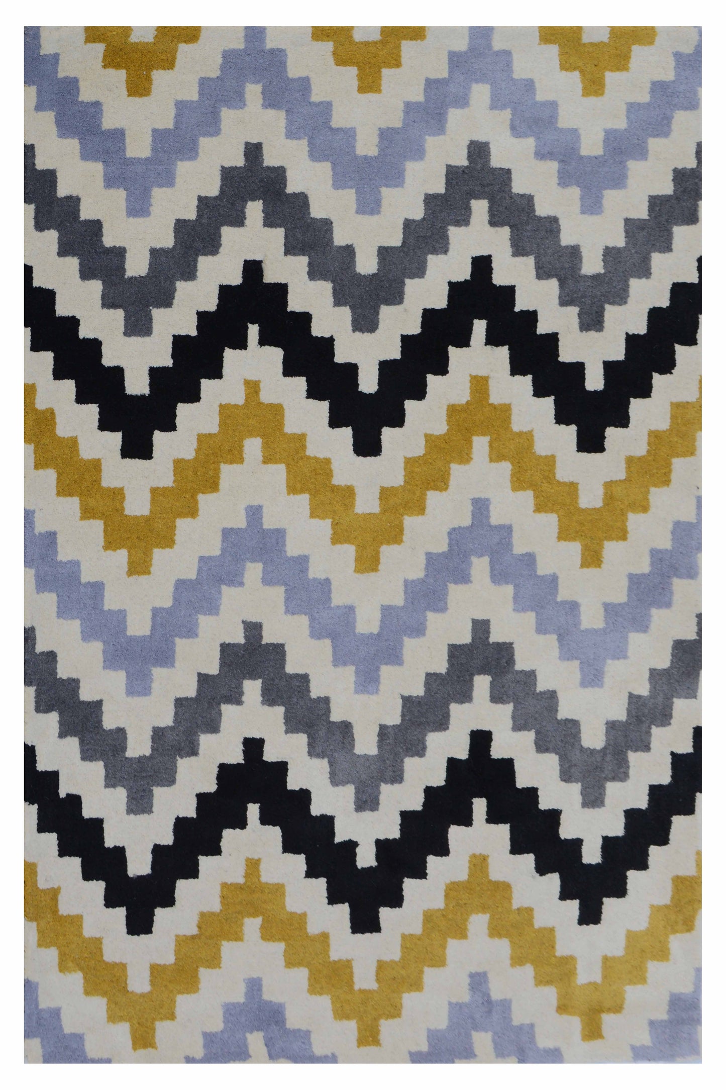 Yellow Hand Tufted Wool Carpet - ICHT1045