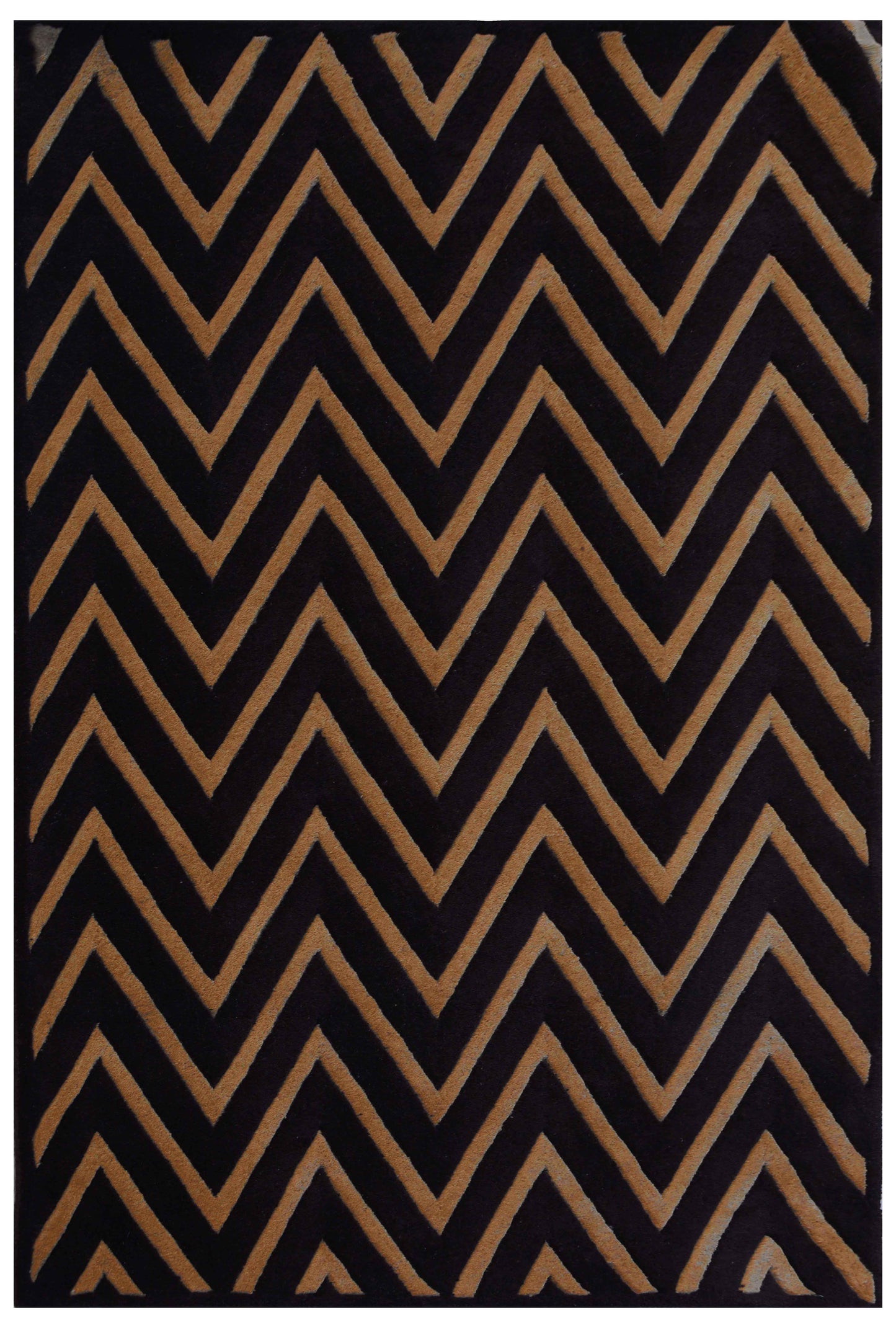 Brown Hand Tufted Wool Carpet - ICHT1092