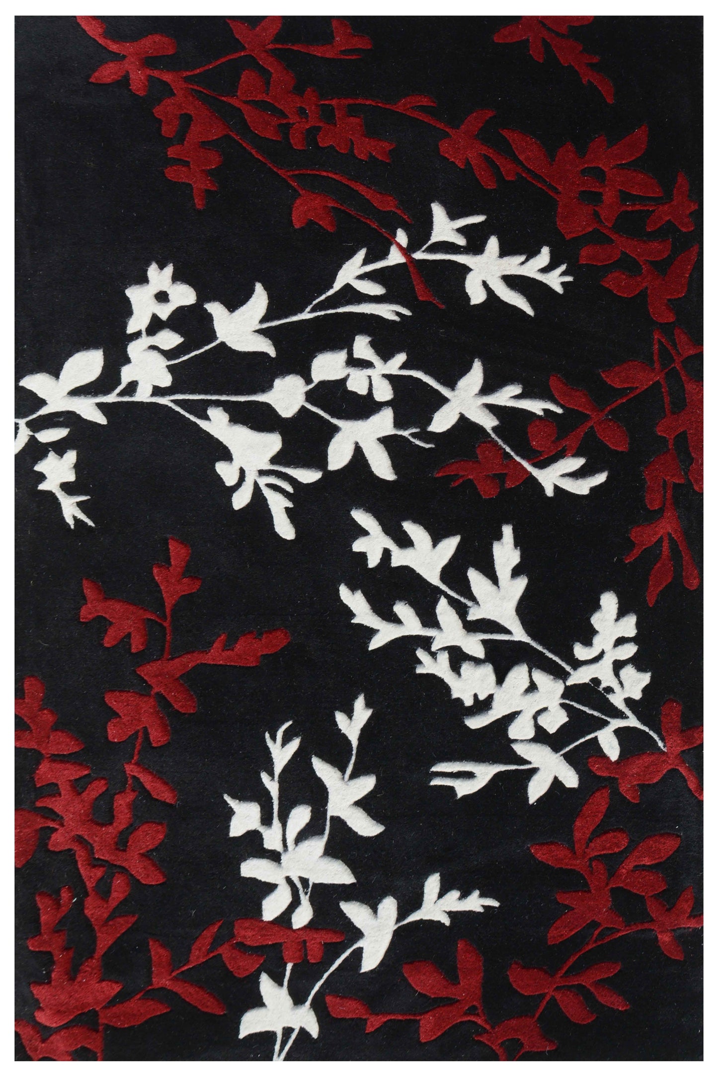 Red Hand Tufted Wool Carpet -ICHT1101