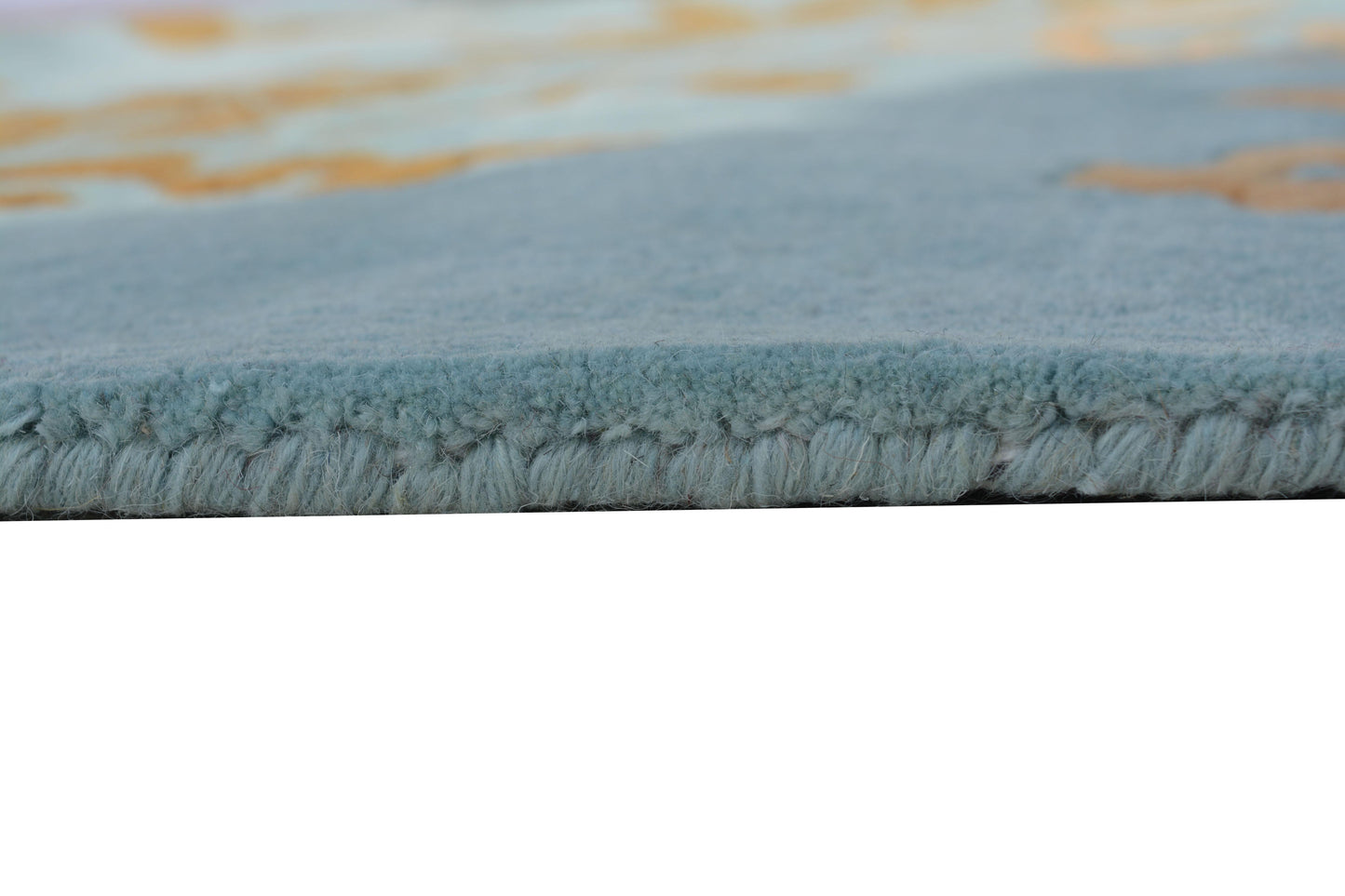 Blue Hand Tufted Wool Carpet - ICHT1103