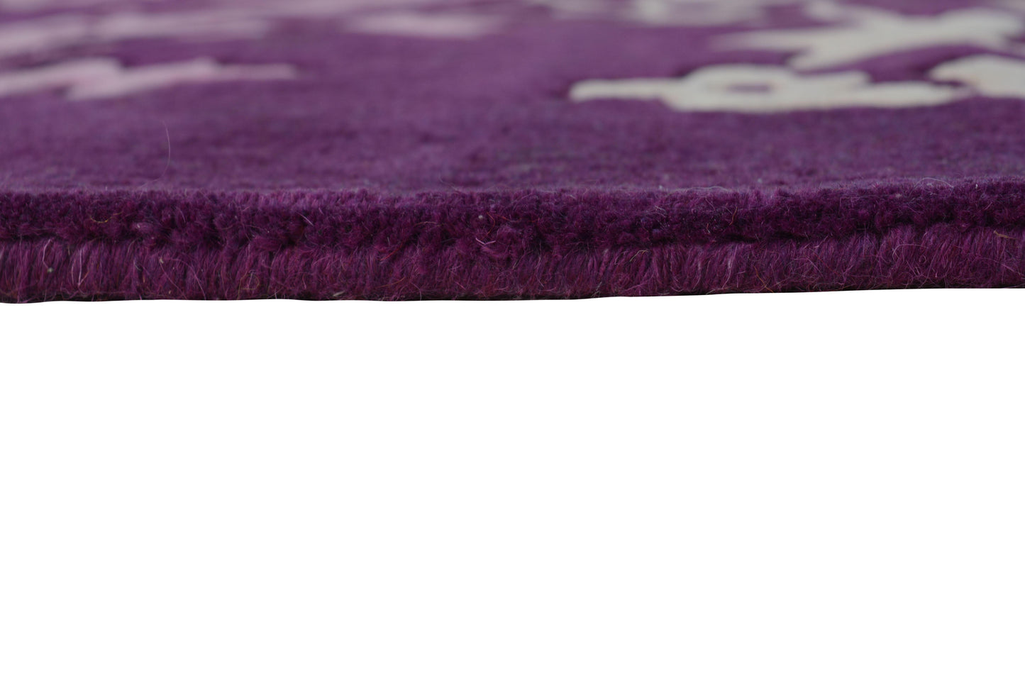 Purple Hand Tufted Wool Carpet - ICHT1104