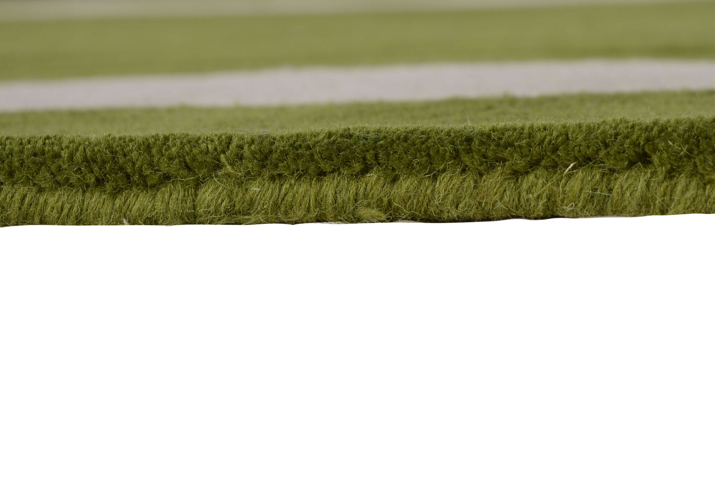 Green Hand Tufted Wool Carpet - ICHT1148