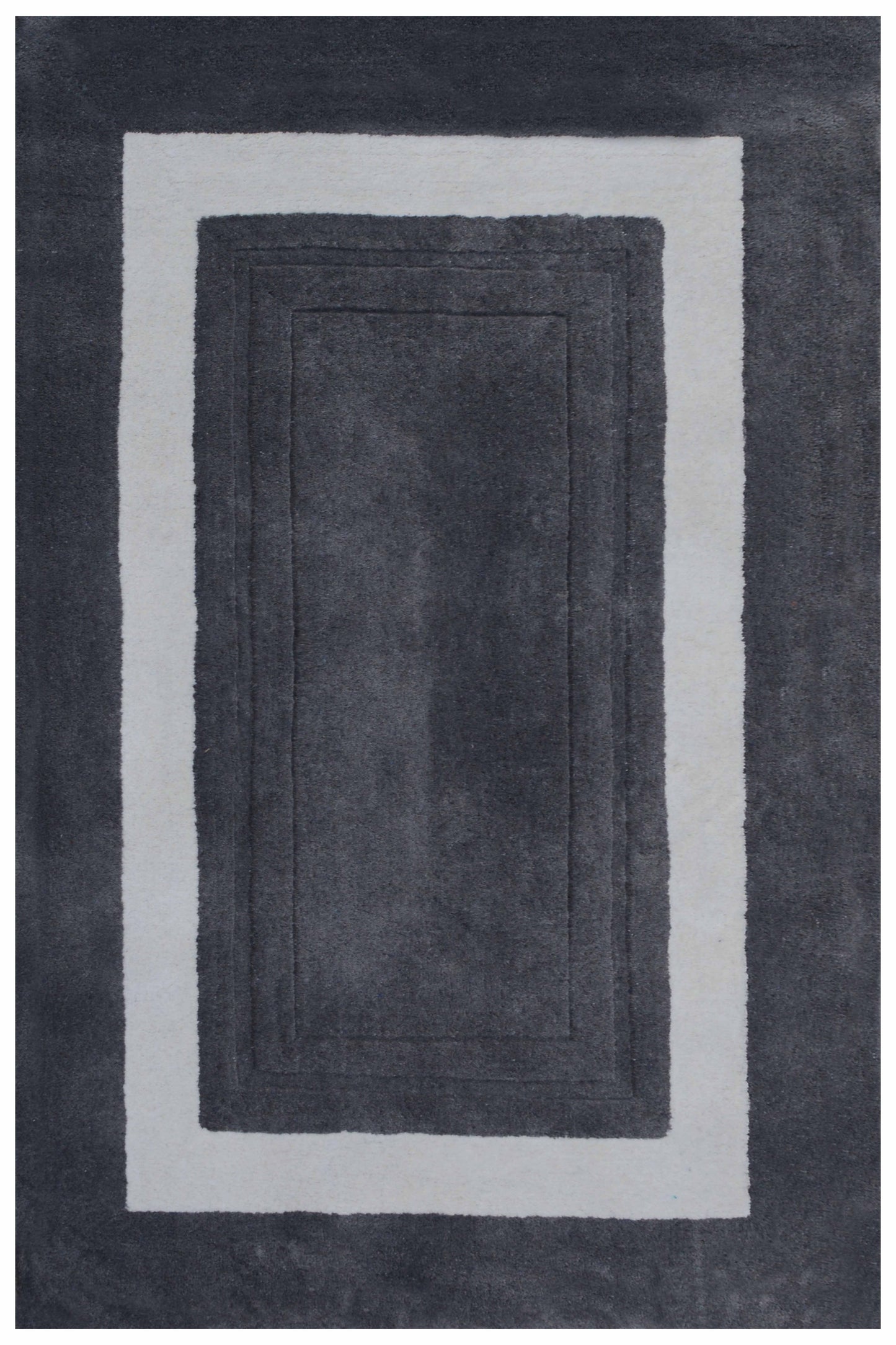 Grey Hand Tufted Wool Carpet - ICHT1150