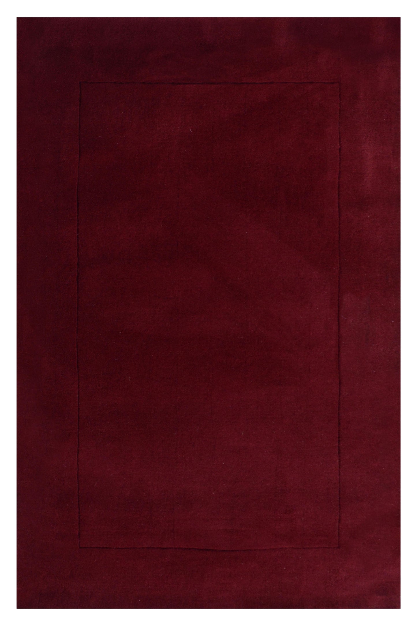 Maroon Hand Tufted Wool Carpet  - ICHT1171