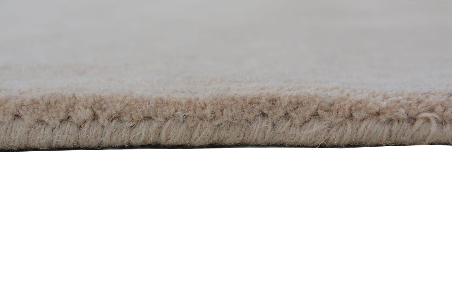 Beige Hand Tufted Wool Carpet  - ICHT1173