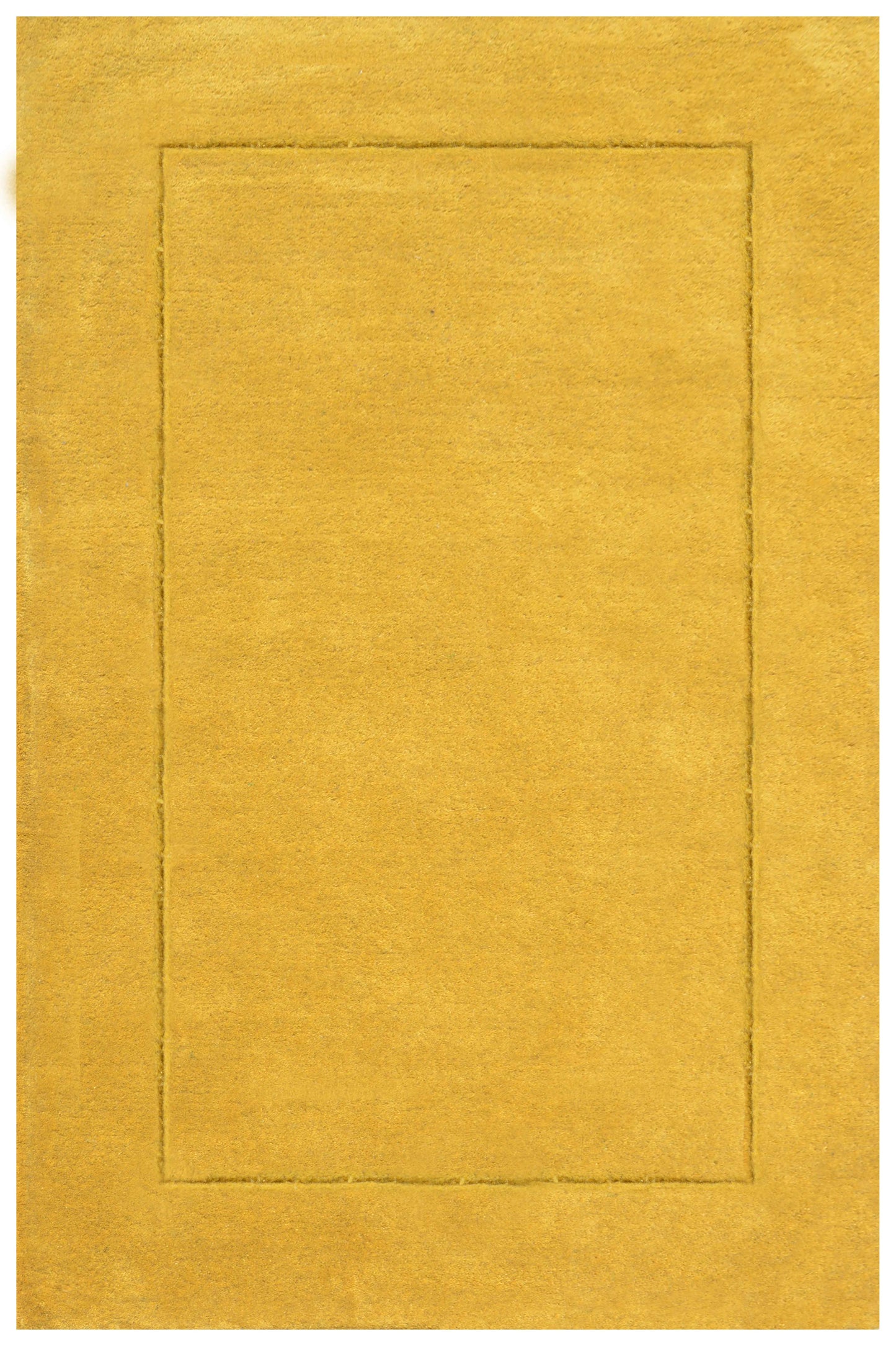 Yellow Hand Tufted Wool Carpet  - ICHT1175