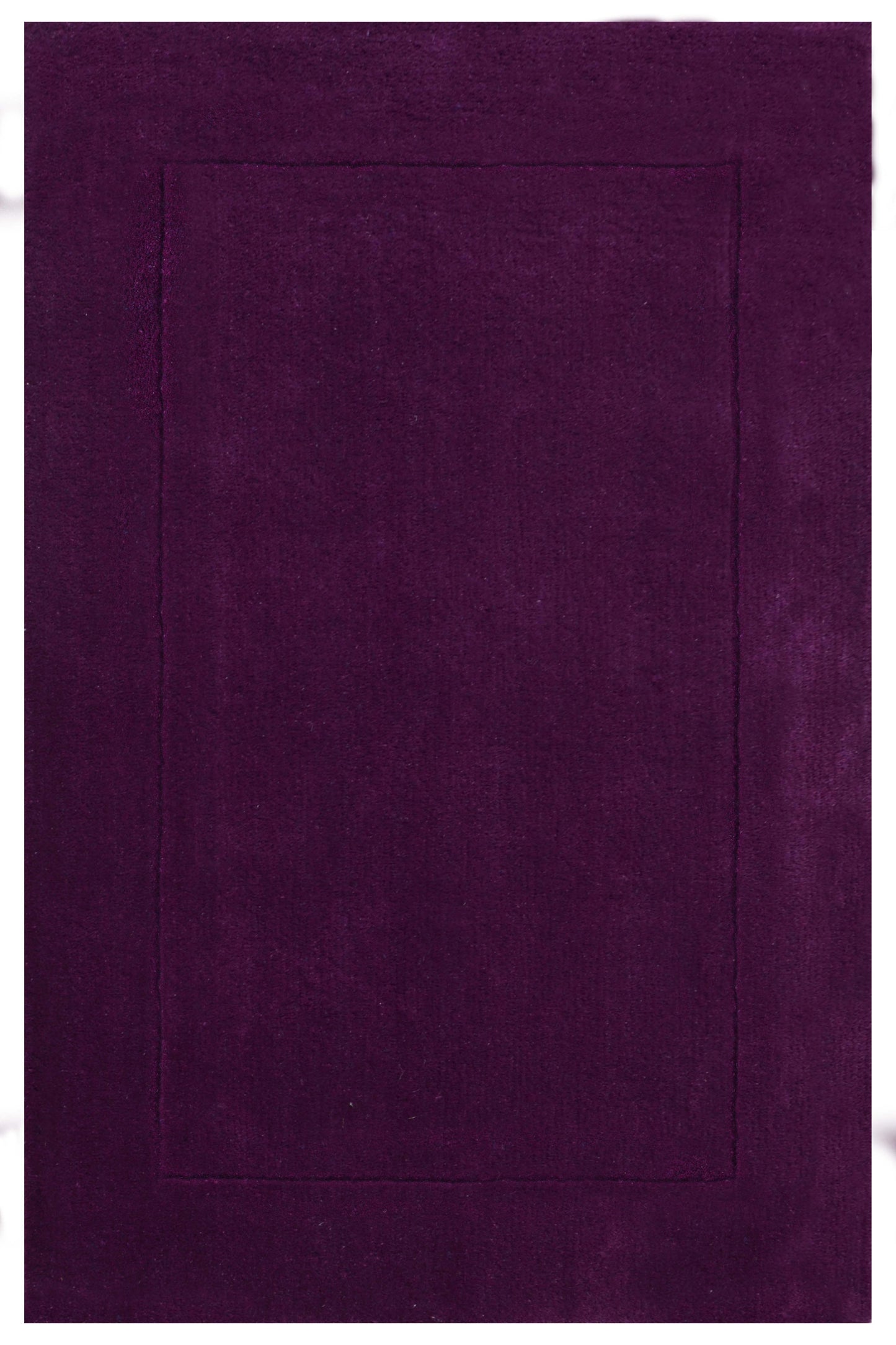 Purple Hand Tufted Wool Carpet  - ICHT1177