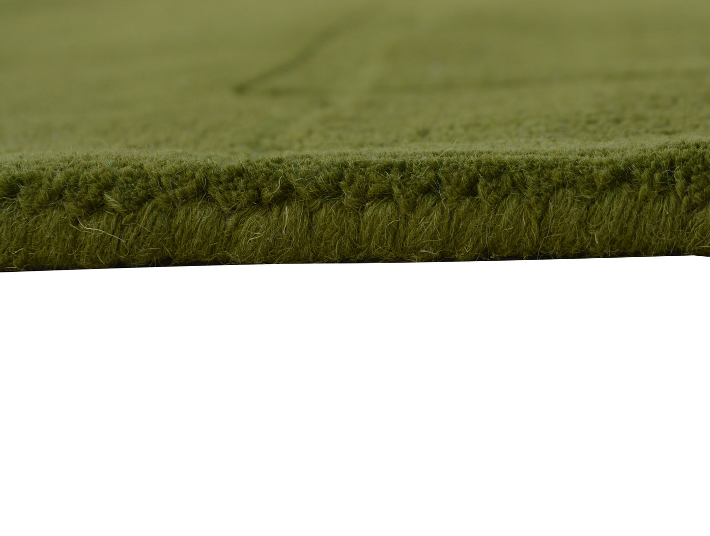 Green Hand Tufted Wool Carpet  - ICHT1178