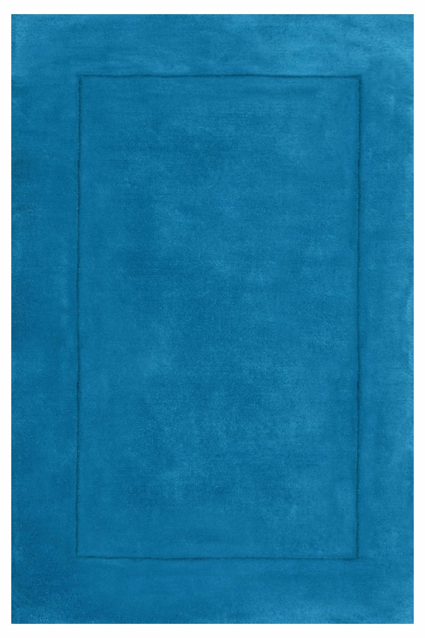 Blue Hand Tufted Wool Carpet  - ICHT1179