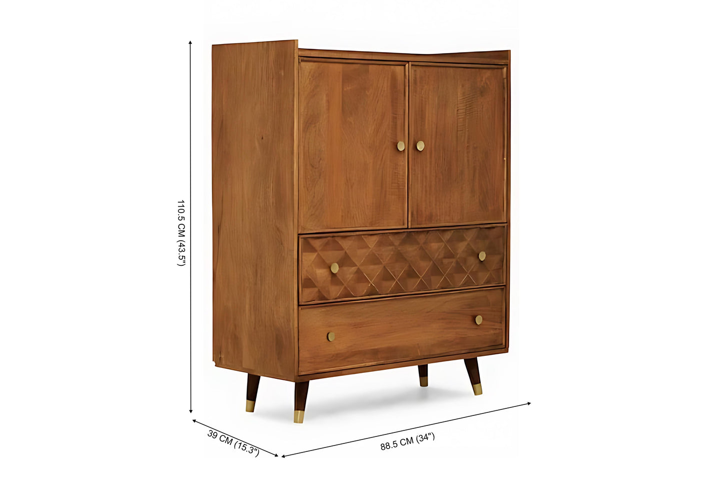 Credence Solid Mango Wood Sideboard Cabinet - MN1002